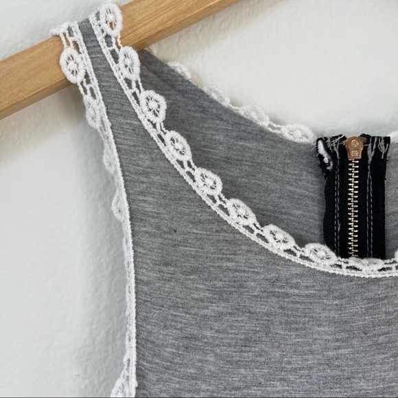 POL Heather Gray Baby Doll Racerback Midi Dress S - Picture 7 of 13